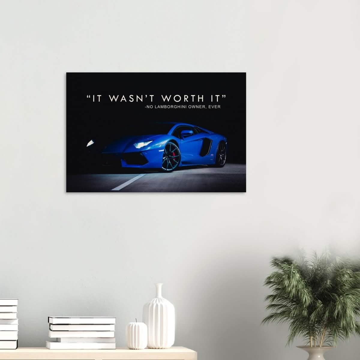 Da Vinci Motivational Wall art | Lamborghini - Wood Prints - 50x75 cm / 20x30″ - 10 mm