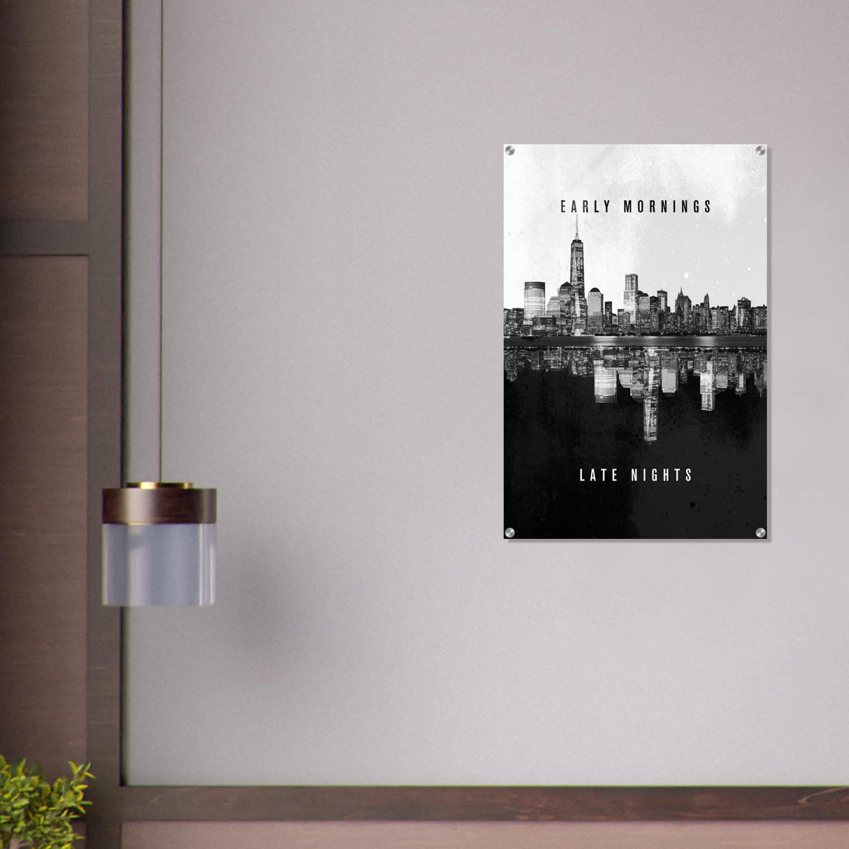 Da Vinci Motivational Wall Art | Late Nights - Acrylic Print - 60x90 cm / 24x36″ -