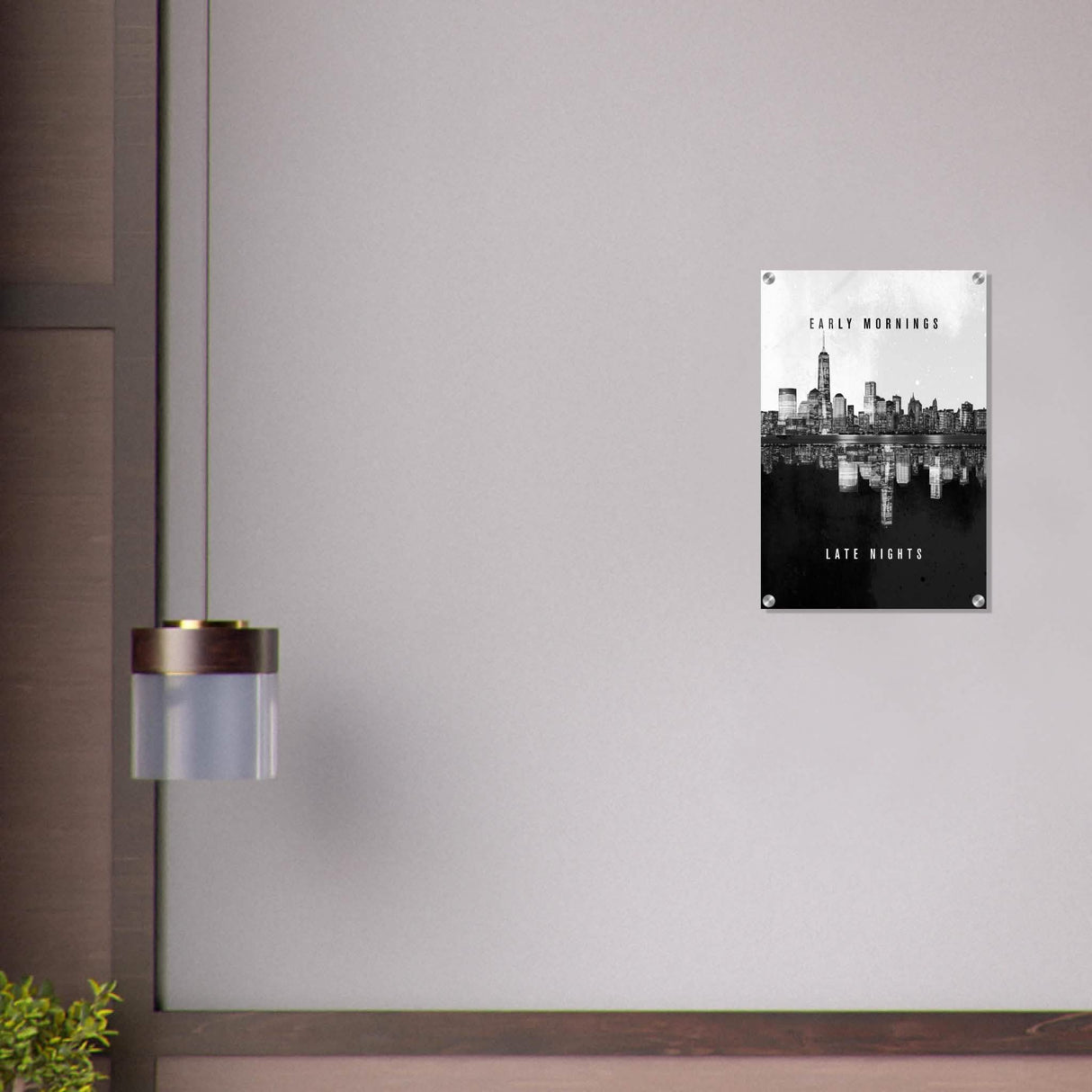 Da Vinci Motivational Wall Art | Late Nights - Acrylic Print - 40x60 cm / 16x24″ -