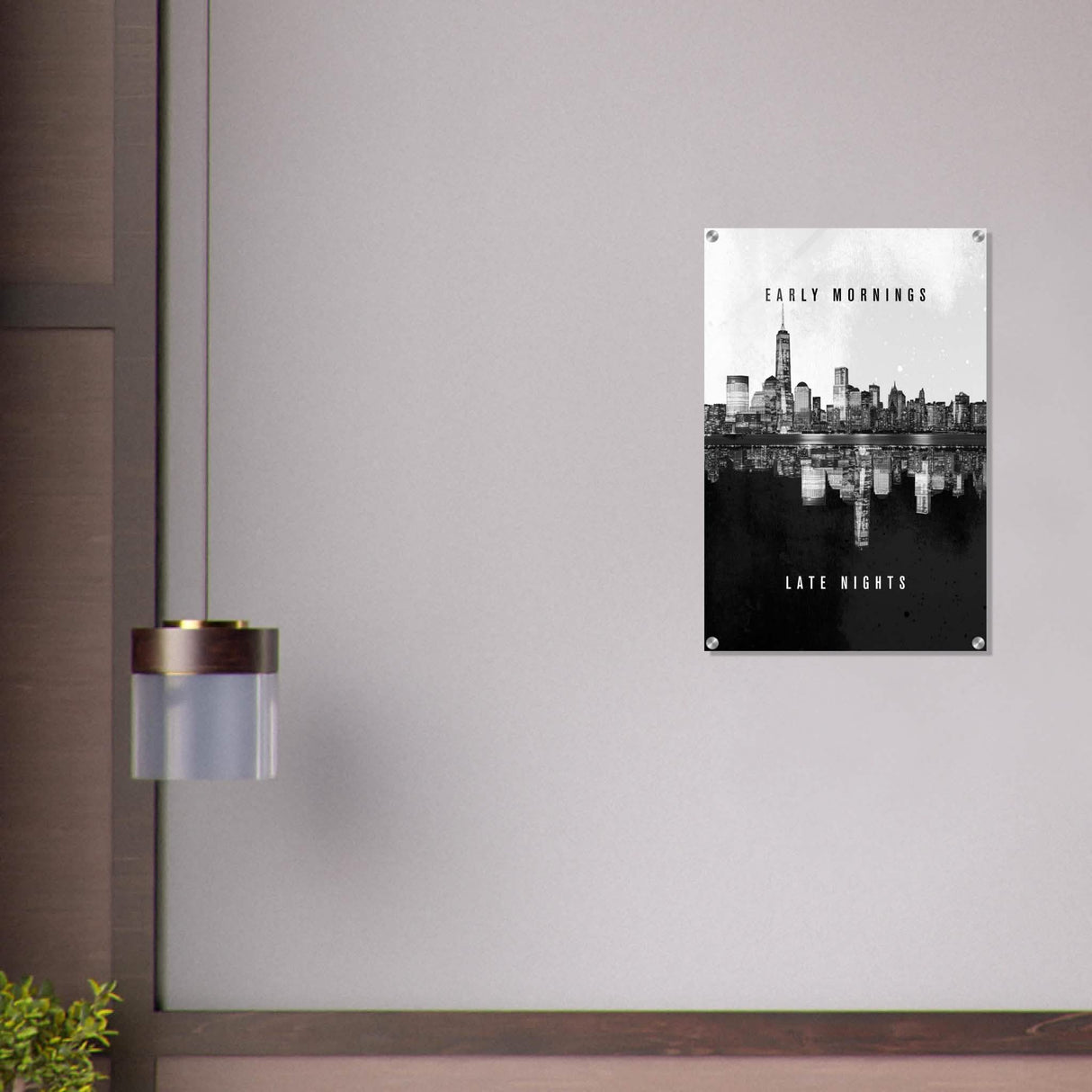 Da Vinci Motivational Wall Art | Late Nights - Acrylic Print - 50x75 cm / 20x30″ -