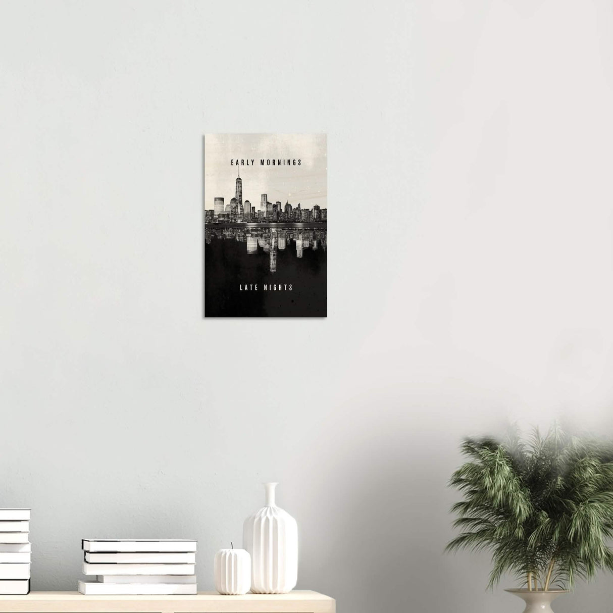 Da Vinci Motivational Wall Art | Late Nights - Wood Prints - 30x45 cm / 12x18″ - 10 mm