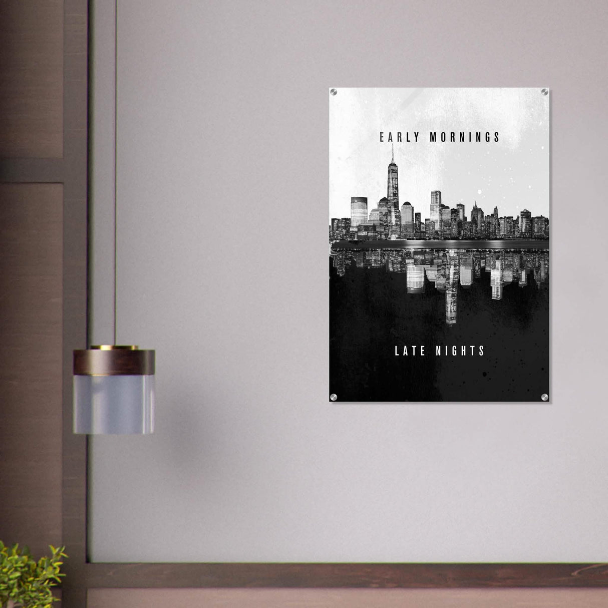 Da Vinci Motivational Wall Art | Late Nights - Acrylic Print - 70x100 cm / 28x40″ -