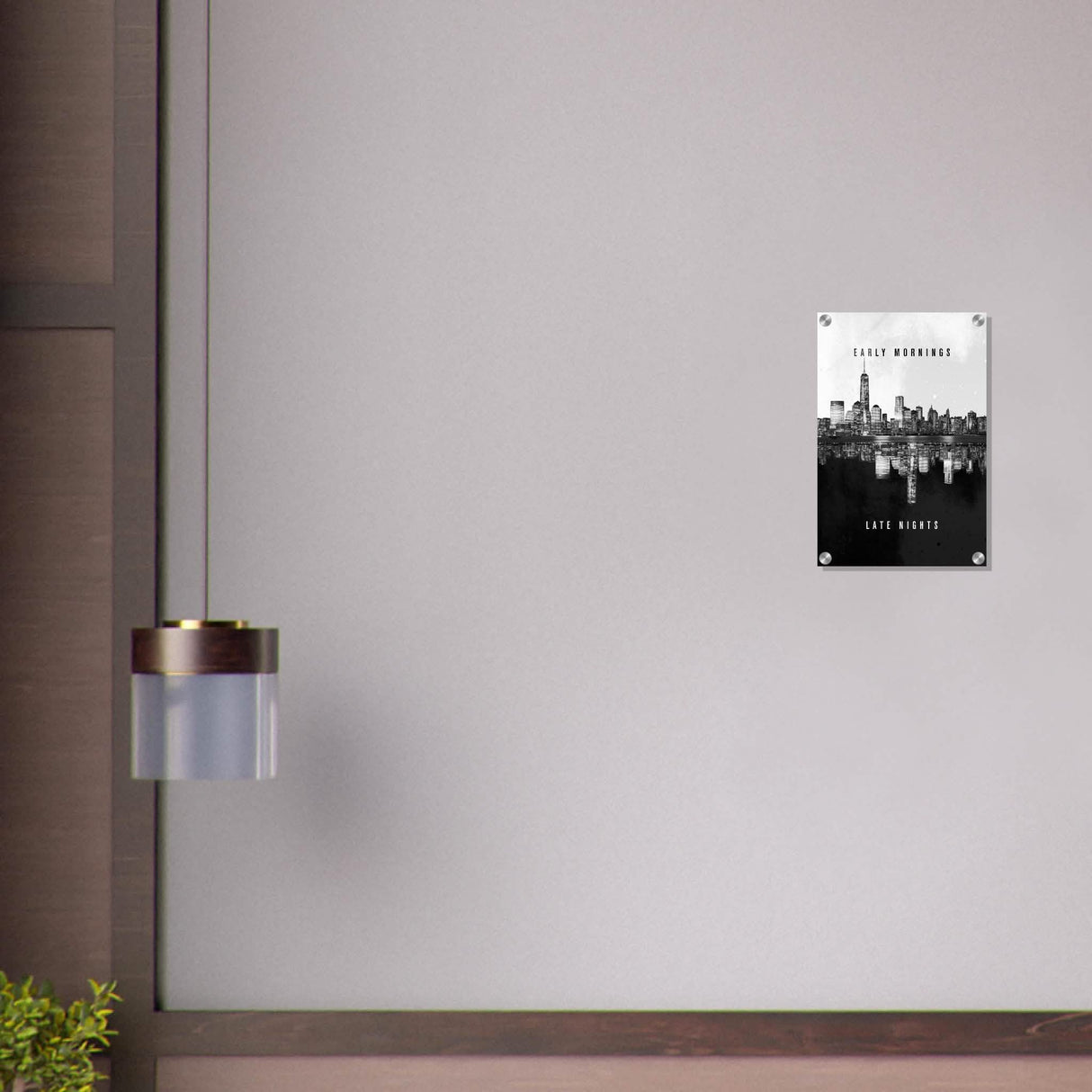 Da Vinci Motivational Wall Art | Late Nights - Acrylic Print - 30x45 cm / 12x18″ -