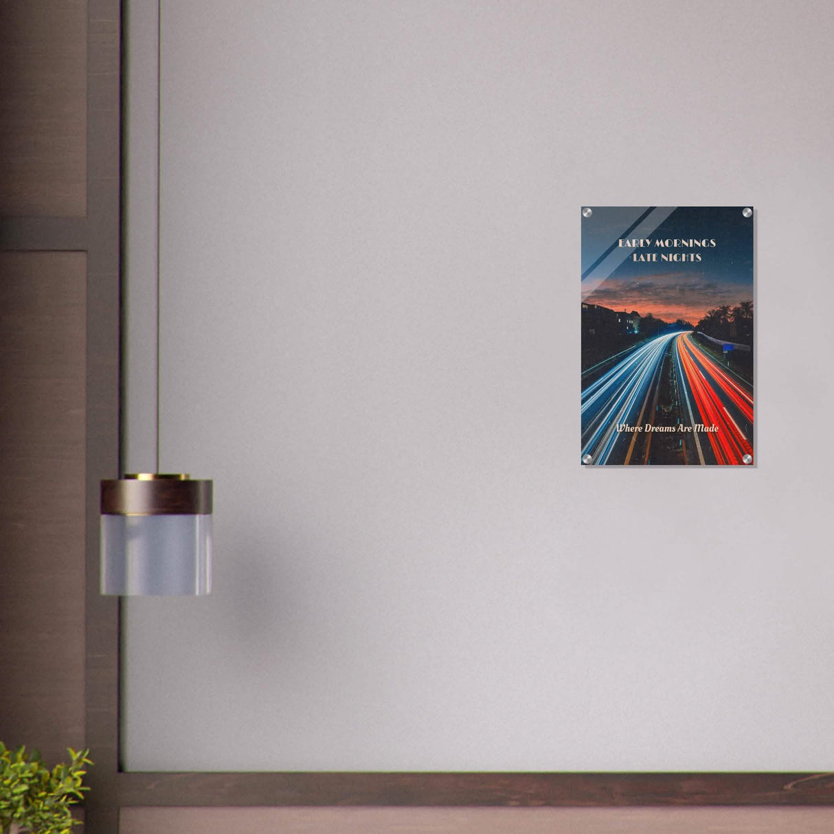 Da Vinci Motivational Wall art | Late Nights - Acrylic Print - 40x60 cm / 16x24″ -