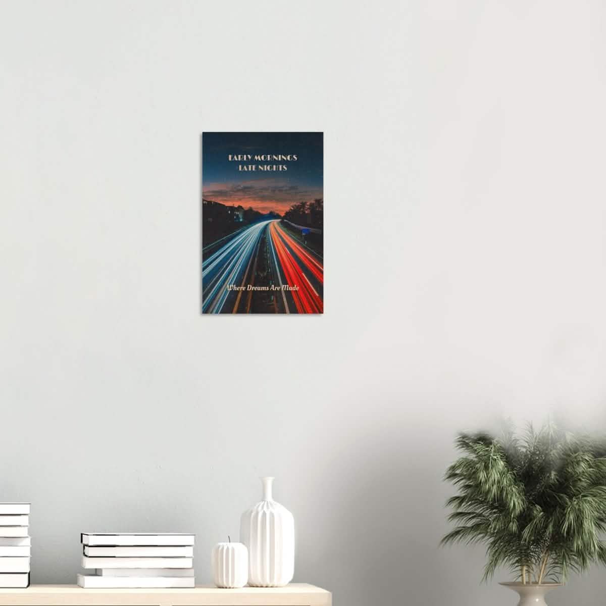 Da Vinci Motivational Wall art | Late Nights - Wood Prints - 30x45 cm / 12x18″ - 20 mm