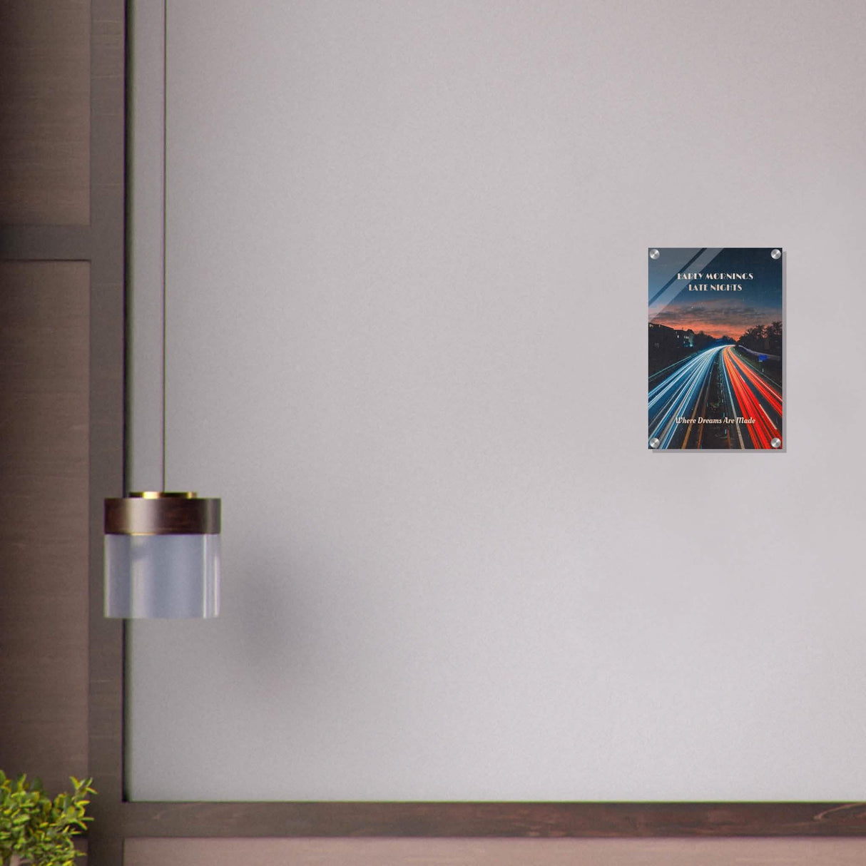 Da Vinci Motivational Wall art | Late Nights - Acrylic Print - 30x45 cm / 12x18″ -