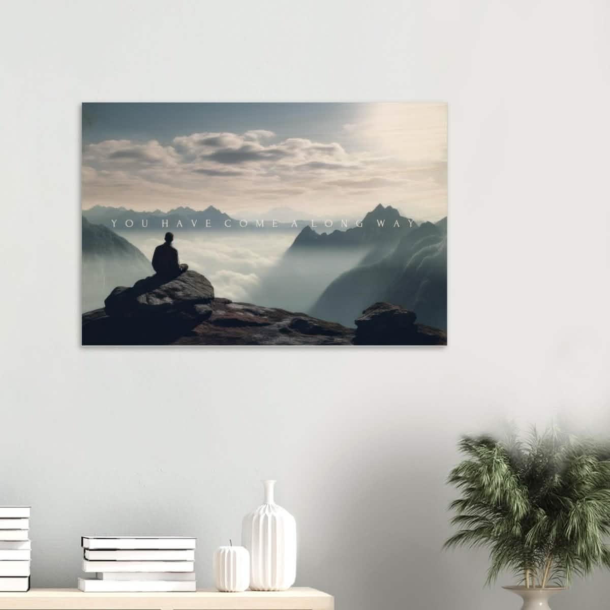 Da Vinci Motivational Wall art | Long Way - Wood Prints - 60x90 cm / 24x36″ - 20 mm