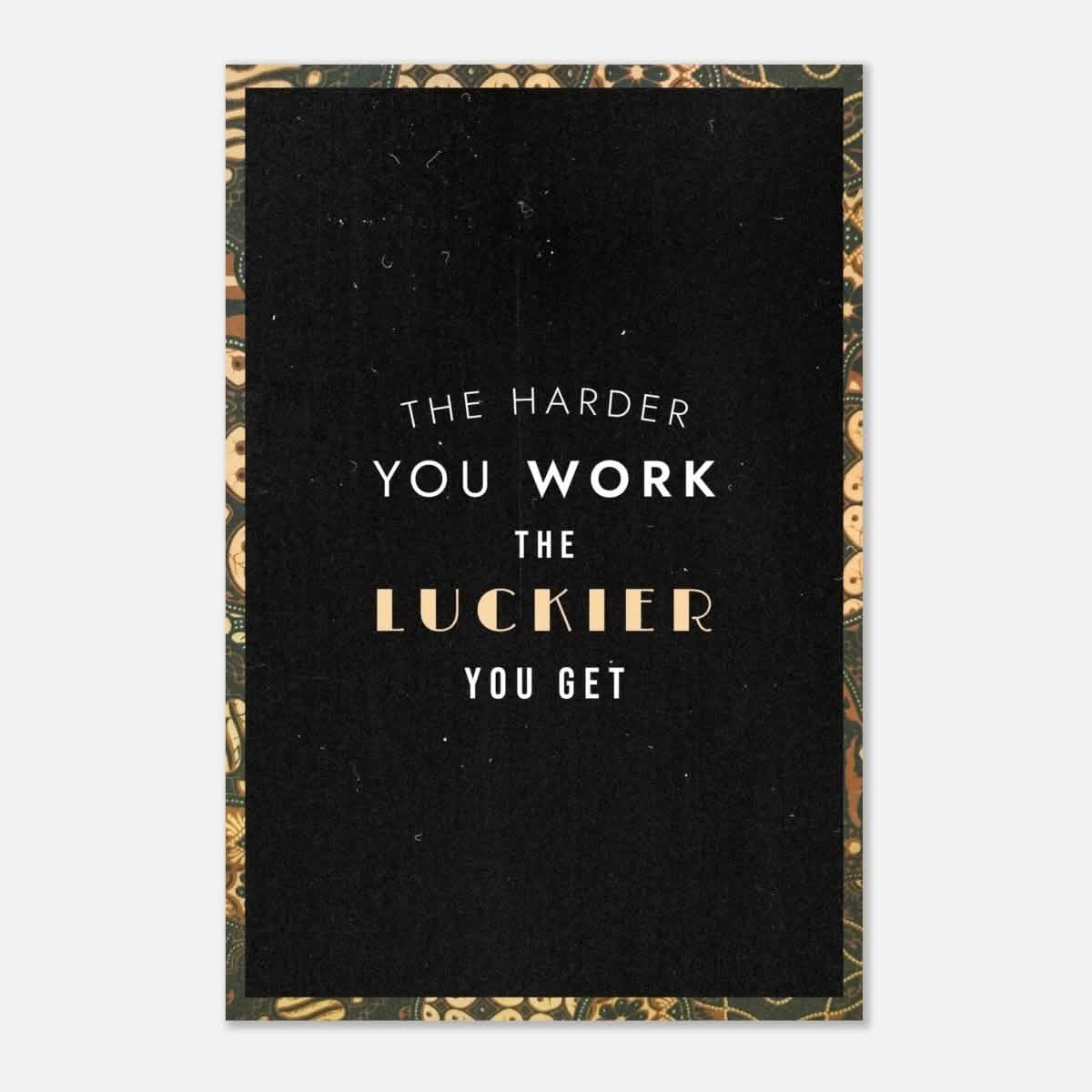 Da Vinci Motivational Wall Art | Luckier - Aluminum Print - 30x45 cm / 12x18″ -