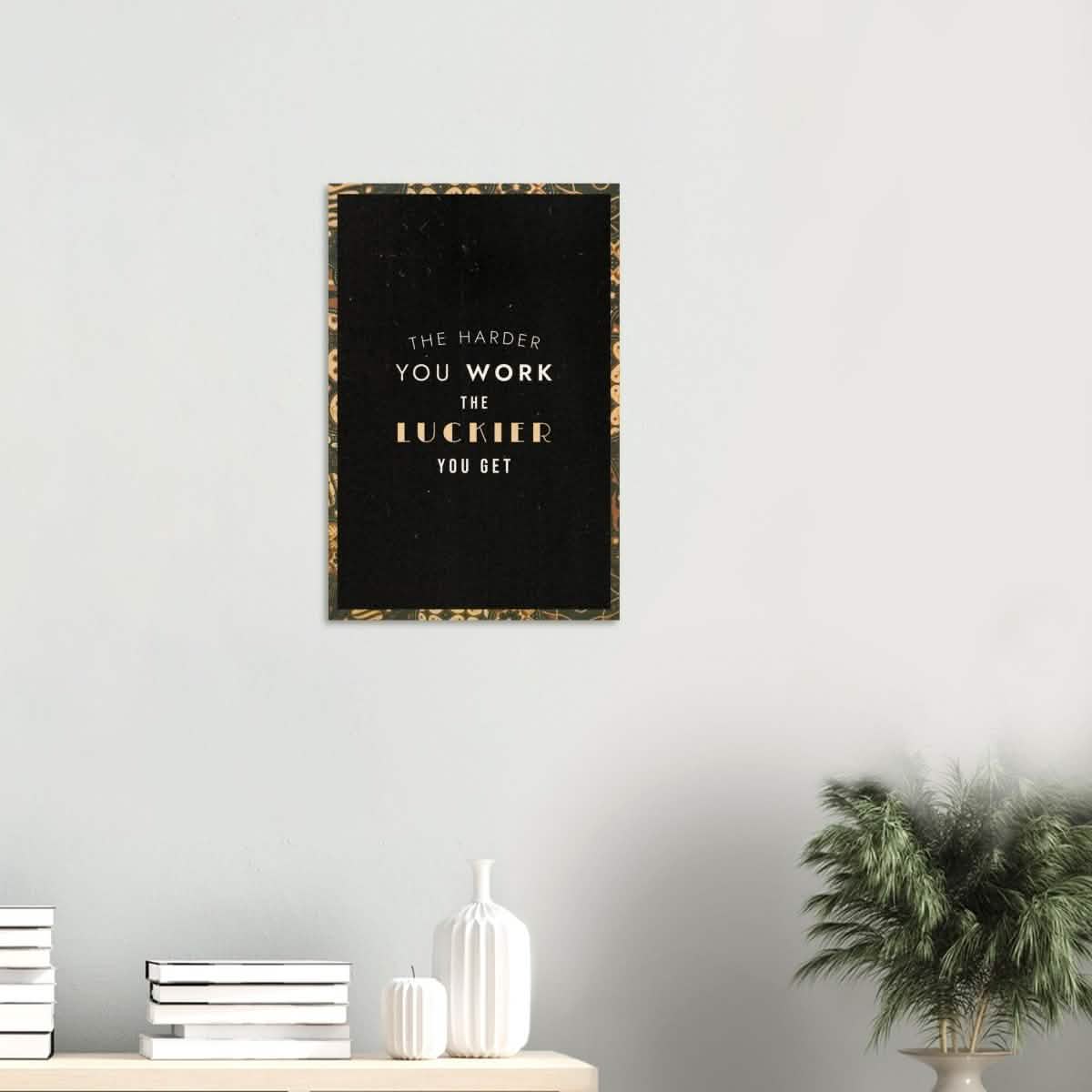 Da Vinci Motivational Wall Art | Luckier - Wood Prints - 40x60 cm / 16x24″ - 10 mm