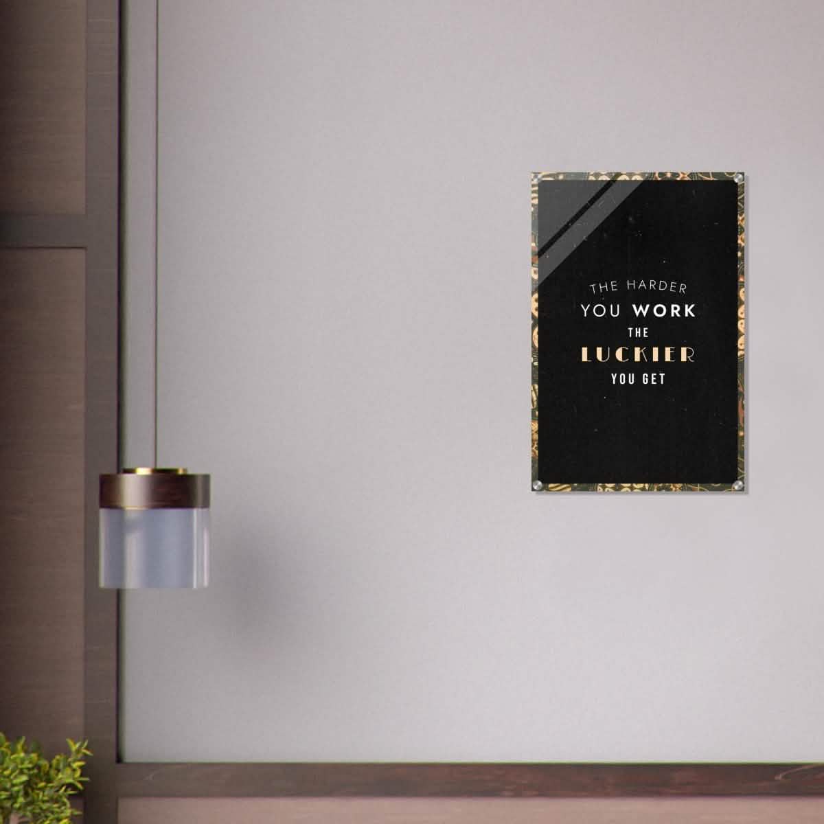 Da Vinci Motivational Wall Art | Luckier - Acrylic Print - 50x75 cm / 20x30″ -