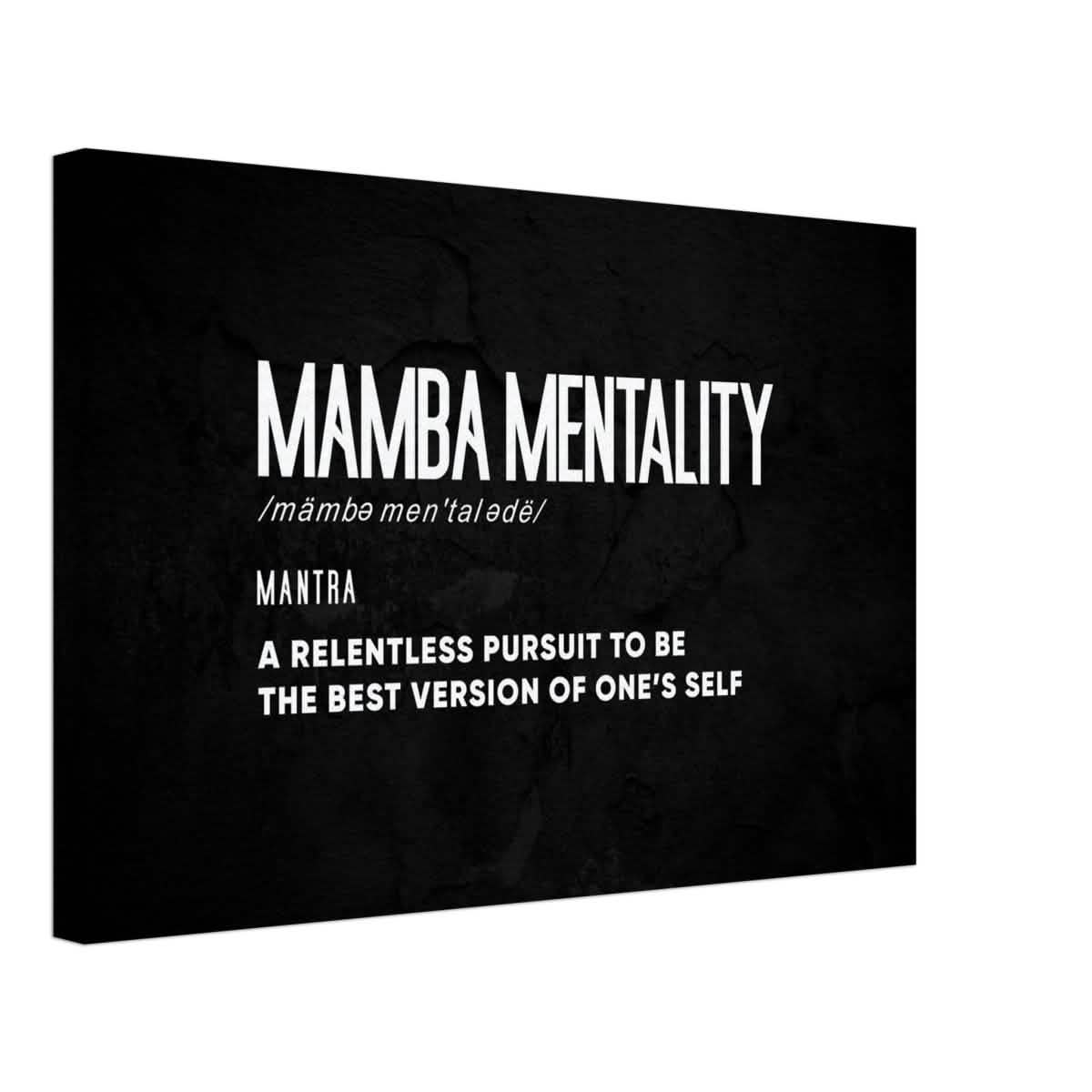 Da Vinci Motivational Wall Art | Mamba Mentality - Canvas - 40x60 cm / 16x24″ - Thick
