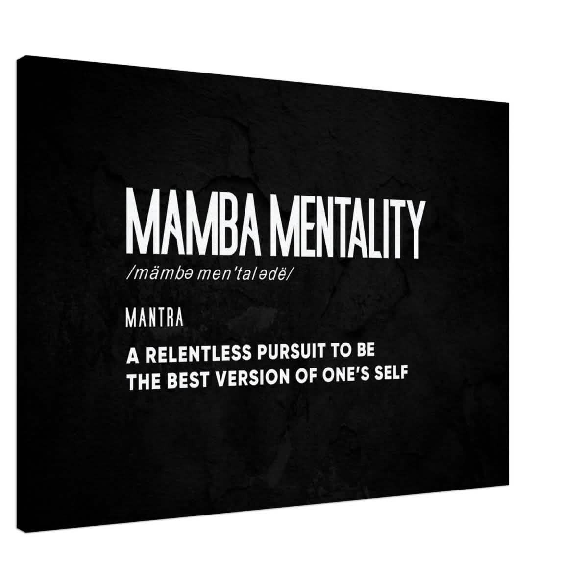 Da Vinci Motivational Wall Art | Mamba Mentality - Canvas - 70x100 cm / 28x40″ - Slim