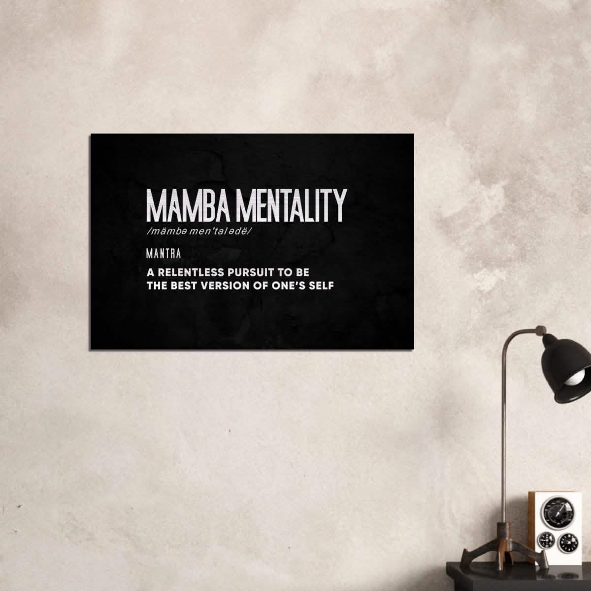 Da Vinci Motivational Wall Art | Mamba Mentality - Brushed Aluminum Print - 60x90 cm / 24x36″ -