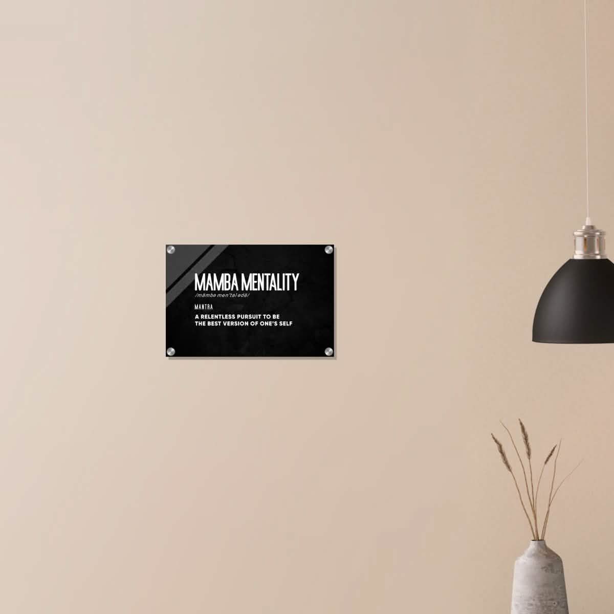 Da Vinci Motivational Wall Art | Mamba Mentality - Acrylic Print - 30x45 cm / 12x18″ -