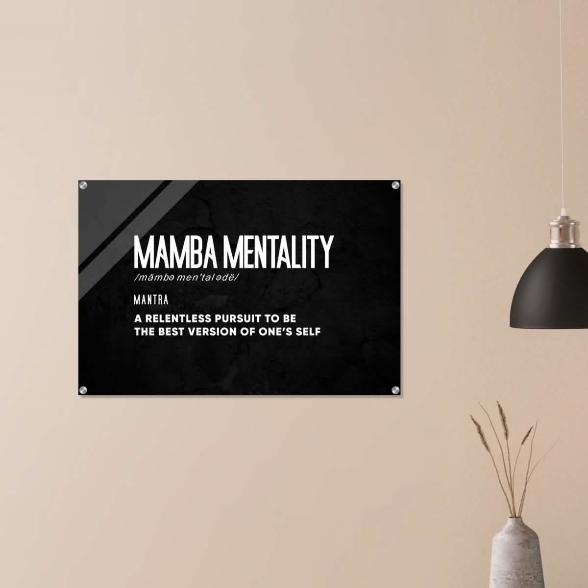 Da Vinci Motivational Wall Art | Mamba Mentality - Acrylic Print - 60x90 cm / 24x36″ -
