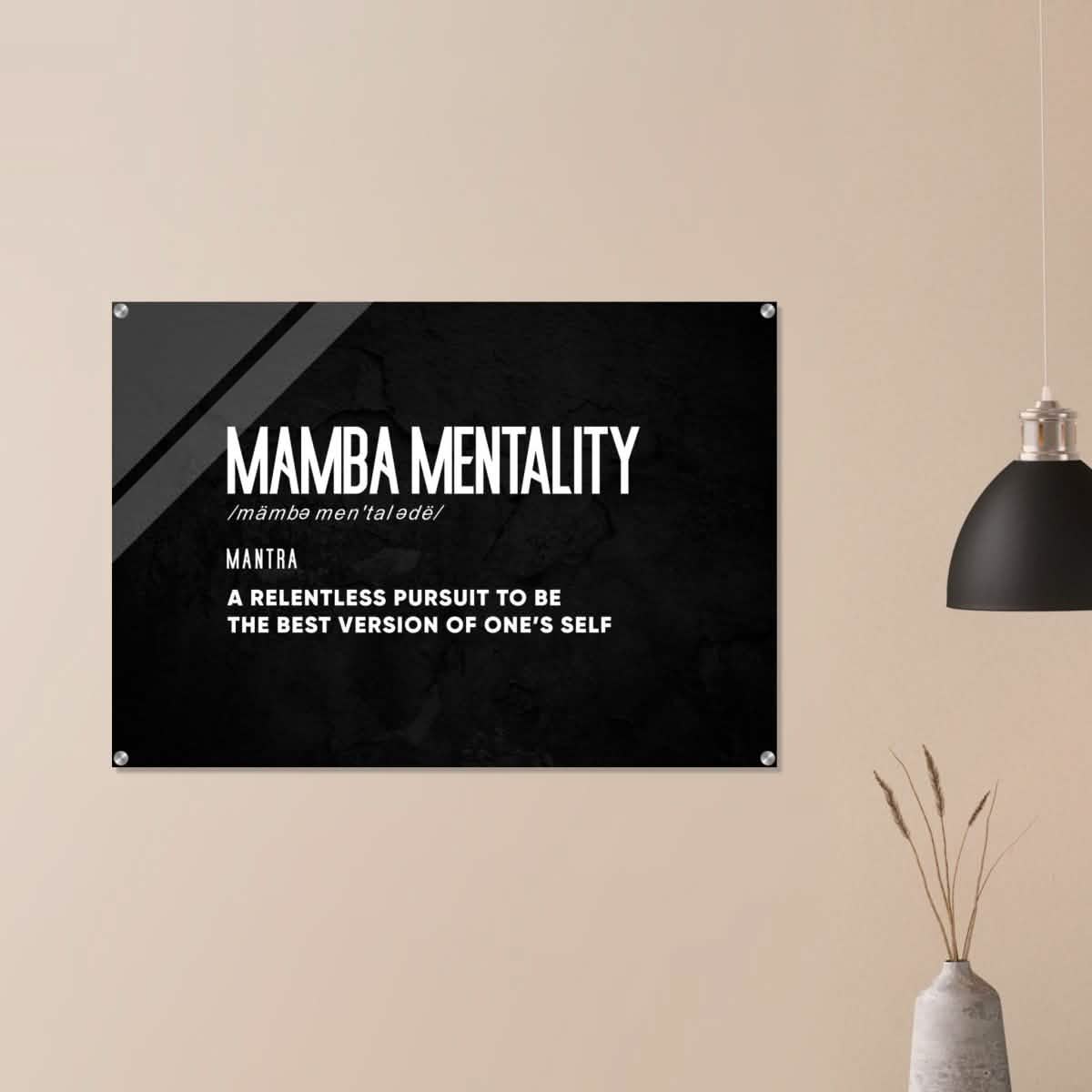 Da Vinci Motivational Wall Art | Mamba Mentality - Acrylic Print - 70x100 cm / 28x40″ -
