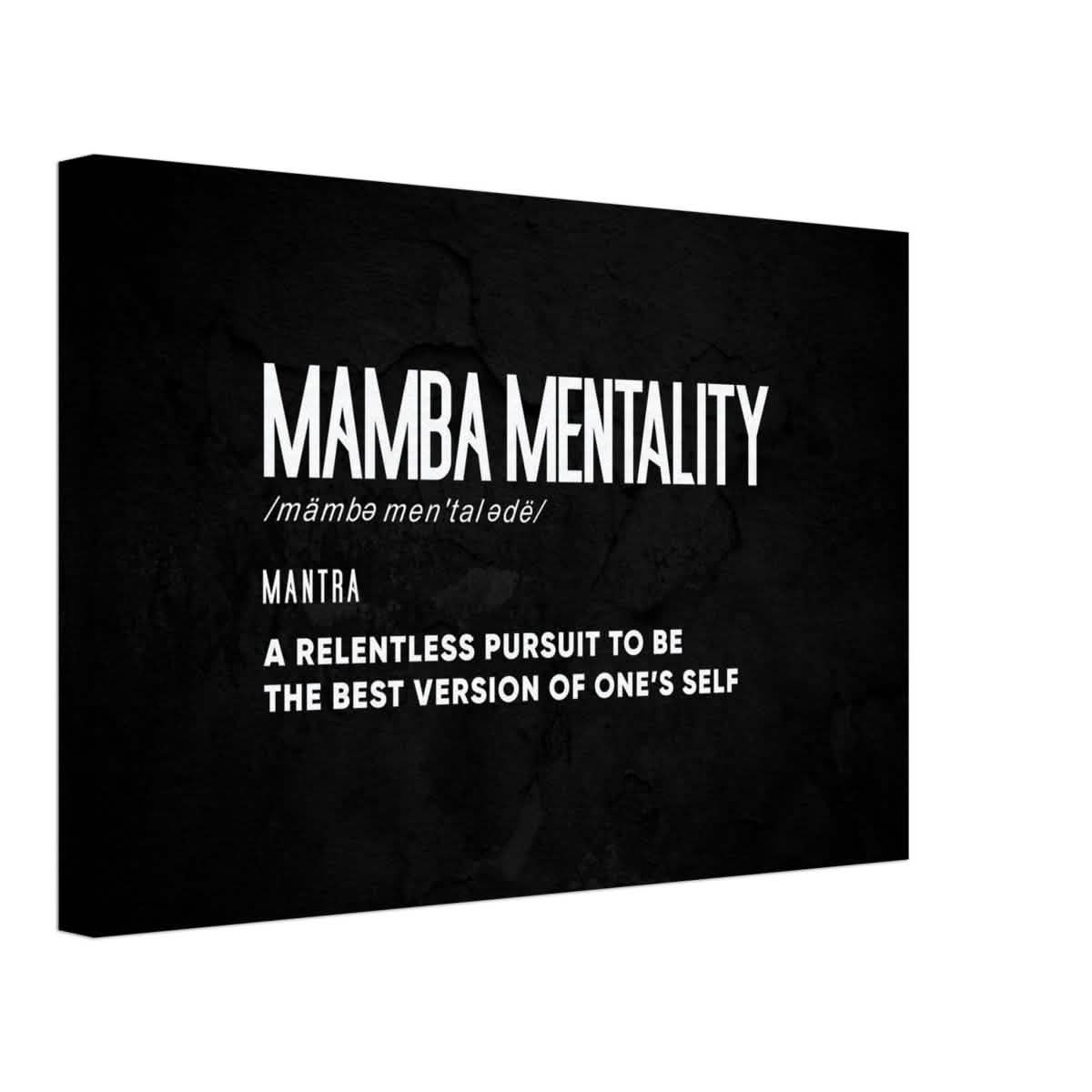 Da Vinci Motivational Wall Art | Mamba Mentality - Canvas - 30x45 cm / 12x18″ - Slim