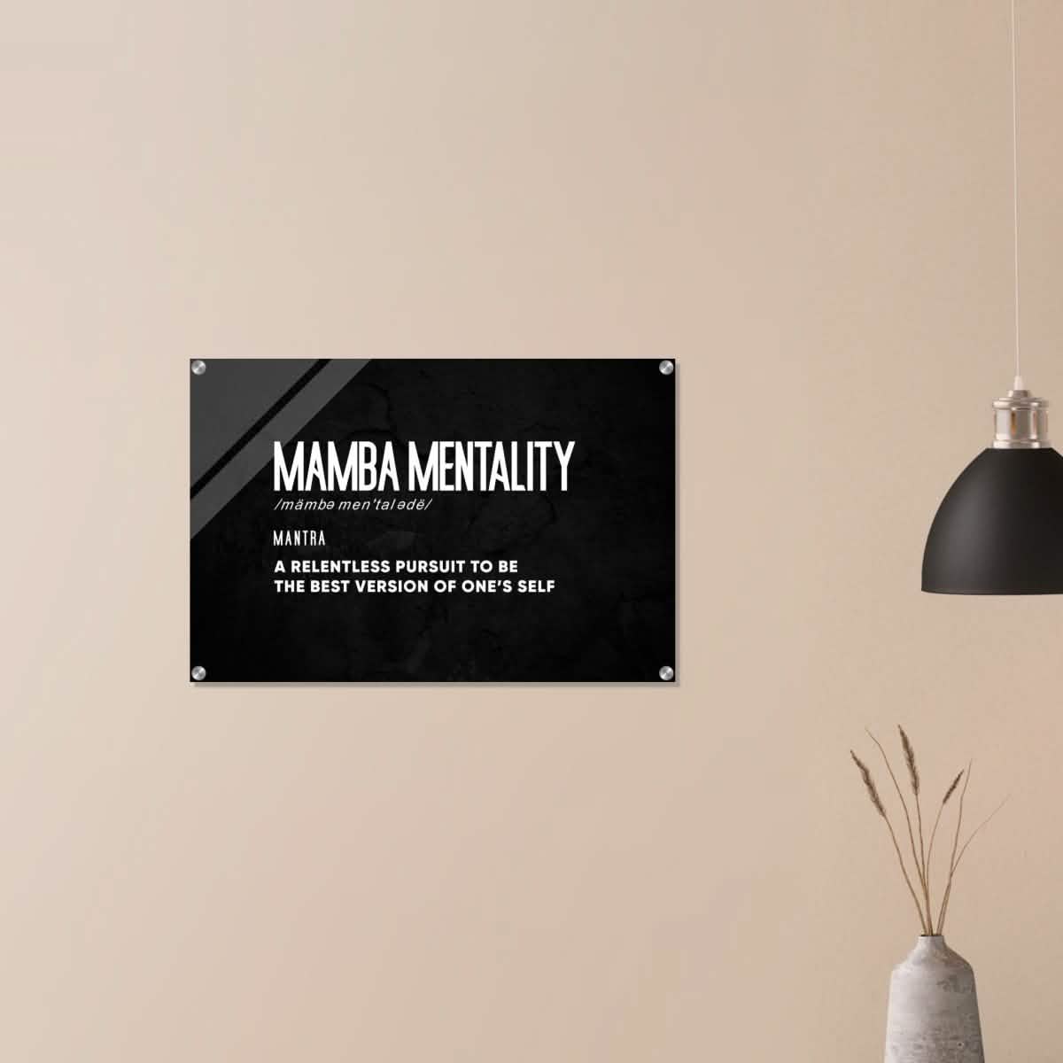 Da Vinci Motivational Wall Art | Mamba Mentality - Acrylic Print - 50x75 cm / 20x30″ -