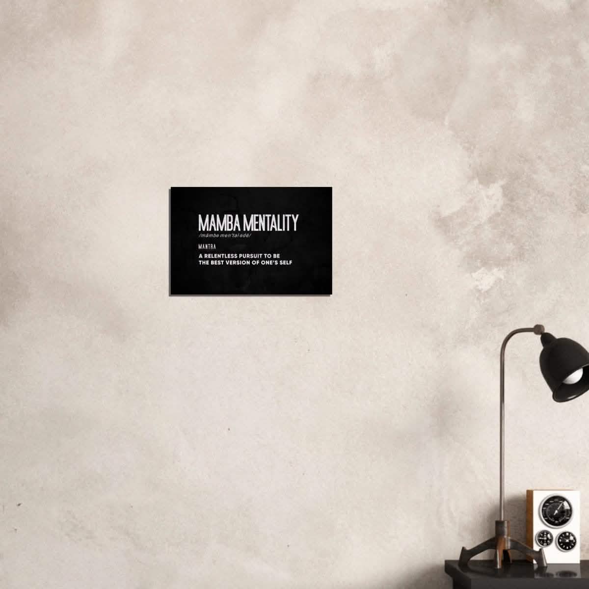 Da Vinci Motivational Wall Art | Mamba Mentality - Brushed Aluminum Print - 30x45 cm / 12x18″ -