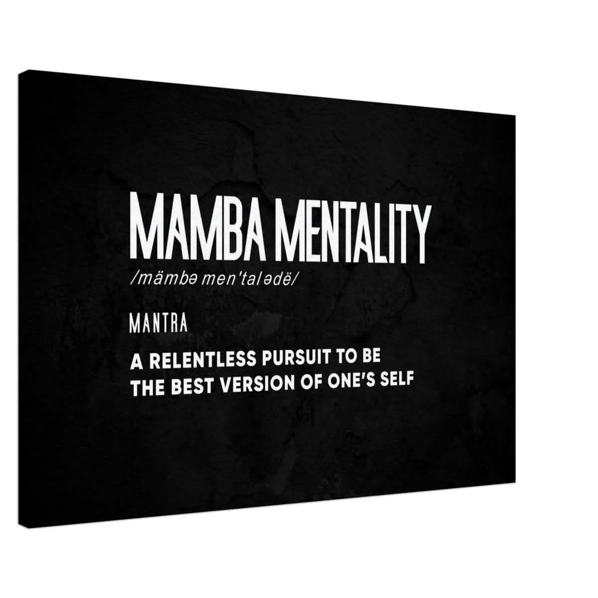 Da Vinci Motivational Wall Art | Mamba Mentality - Canvas - 60x90 cm / 24x36″ - Slim