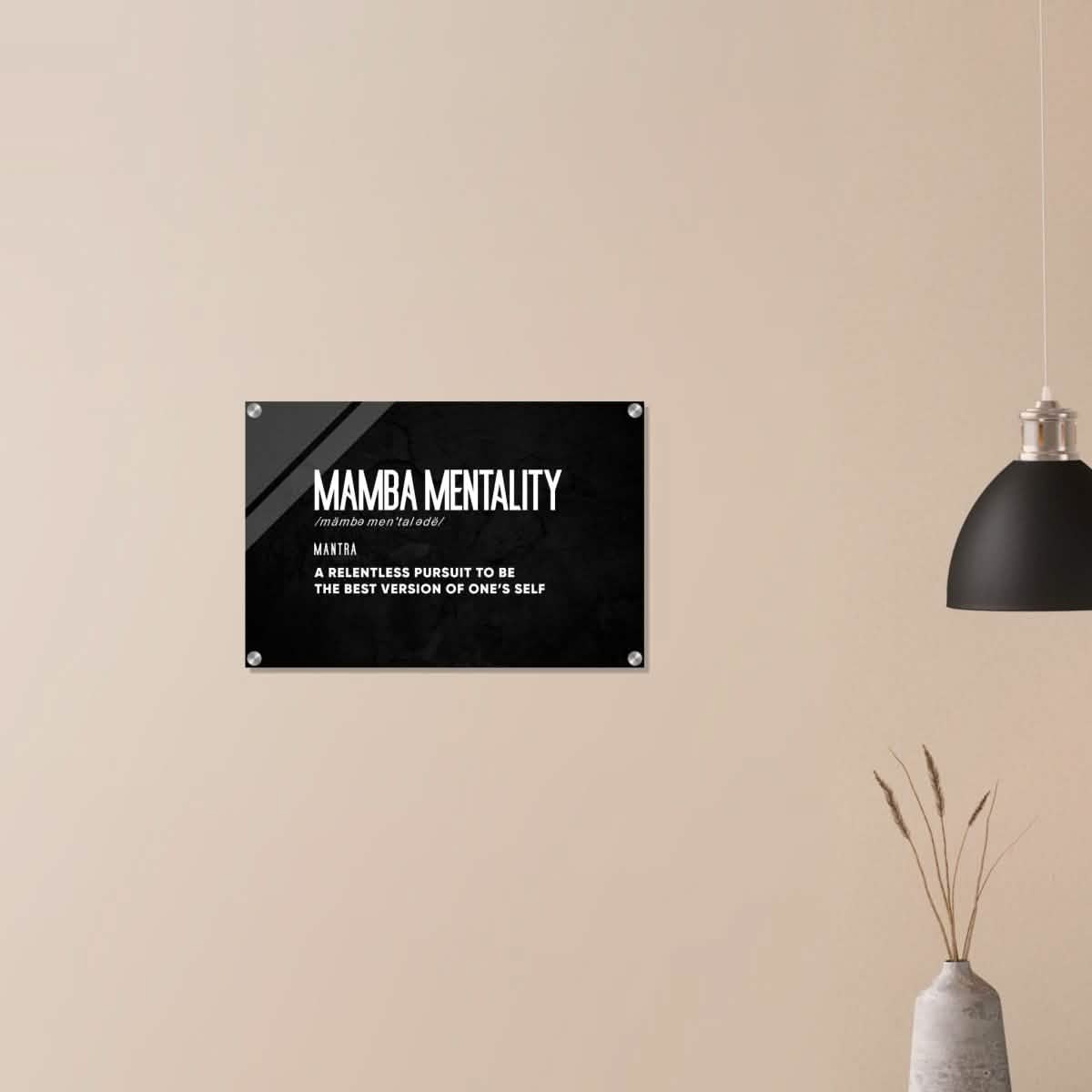 Da Vinci Motivational Wall Art | Mamba Mentality - Acrylic Print - 40x60 cm / 16x24″ -