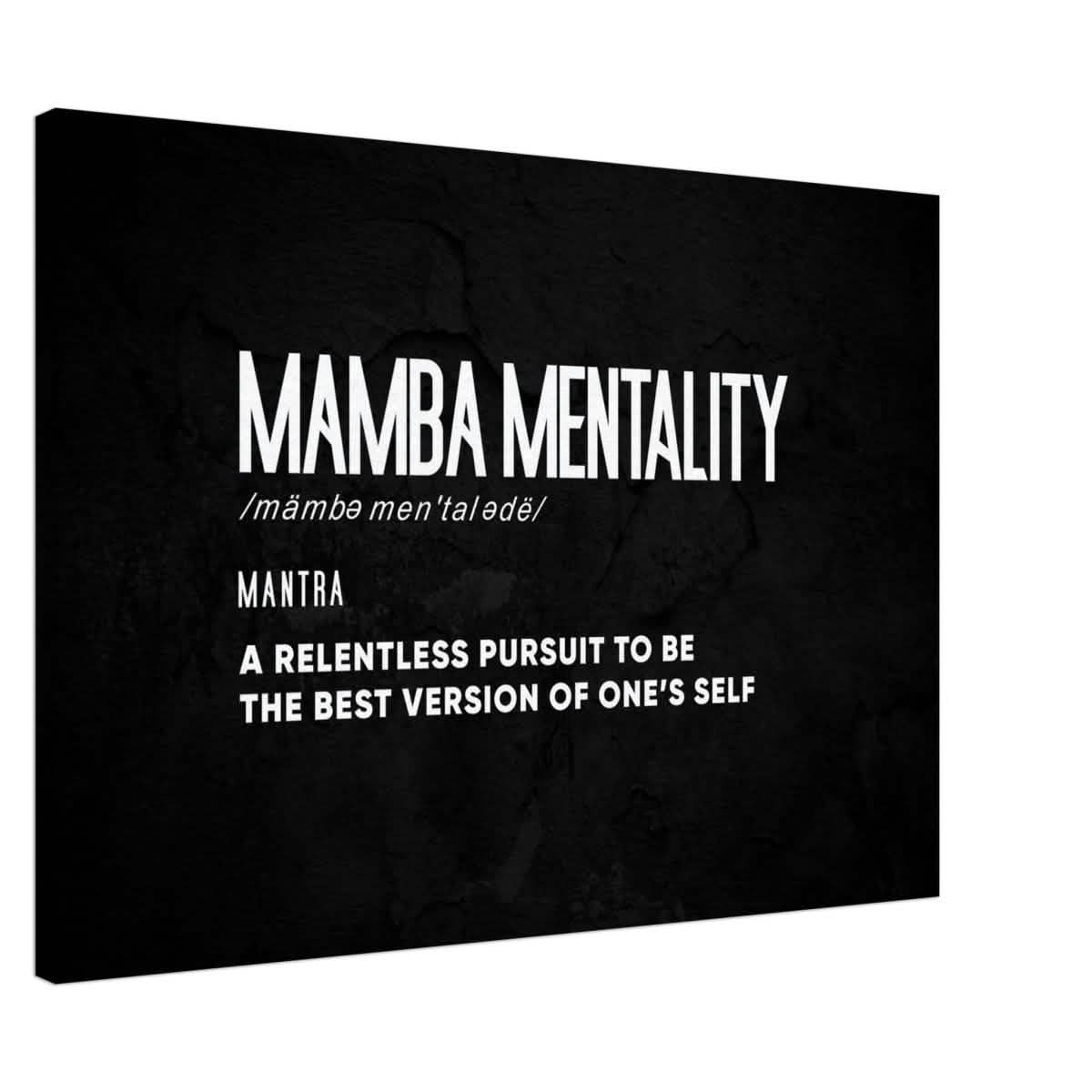 Da Vinci Motivational Wall Art | Mamba Mentality - Canvas - 70x100 cm / 28x40″ - Thick