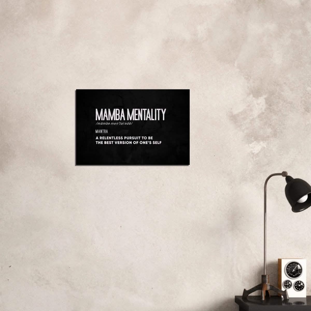 Da Vinci Motivational Wall Art | Mamba Mentality - Brushed Aluminum Print - 40x60 cm / 16x24″ -