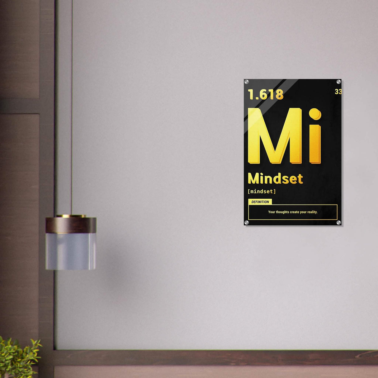 Da Vinci Motivational Wall Art | Mindset - Acrylic Print - 50x75 cm / 20x30″ -