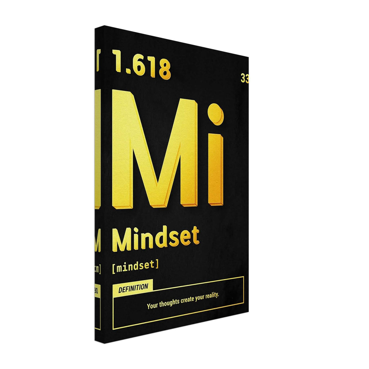 Da Vinci Motivational Wall Art | Mindset - Canvas - 30x45 cm / 12x18″ - Slim