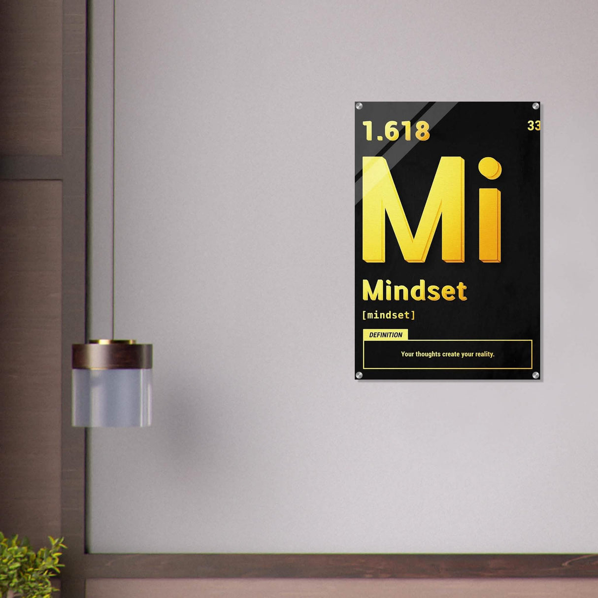 Da Vinci Motivational Wall Art | Mindset - Acrylic Print - 60x90 cm / 24x36″ -