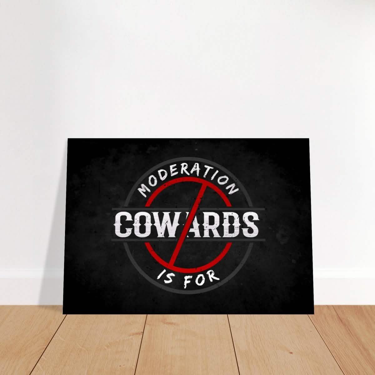 Da Vinci Motivational Wall art | Moderation - Brushed Aluminum Print - 70x100 cm / 28x40″ -