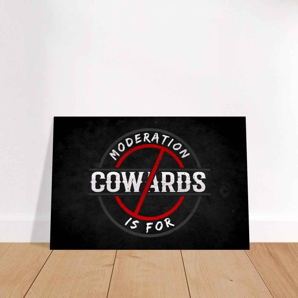 Da Vinci Motivational Wall art | Moderation - Brushed Aluminum Print - 60x90 cm / 24x36″ -