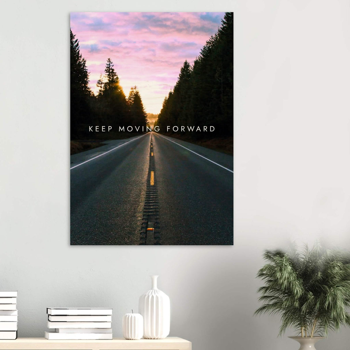 Da Vinci Motivational Wall Art | Move Forward - Wood Prints - 70x100 cm / 28x40″ - 20 mm