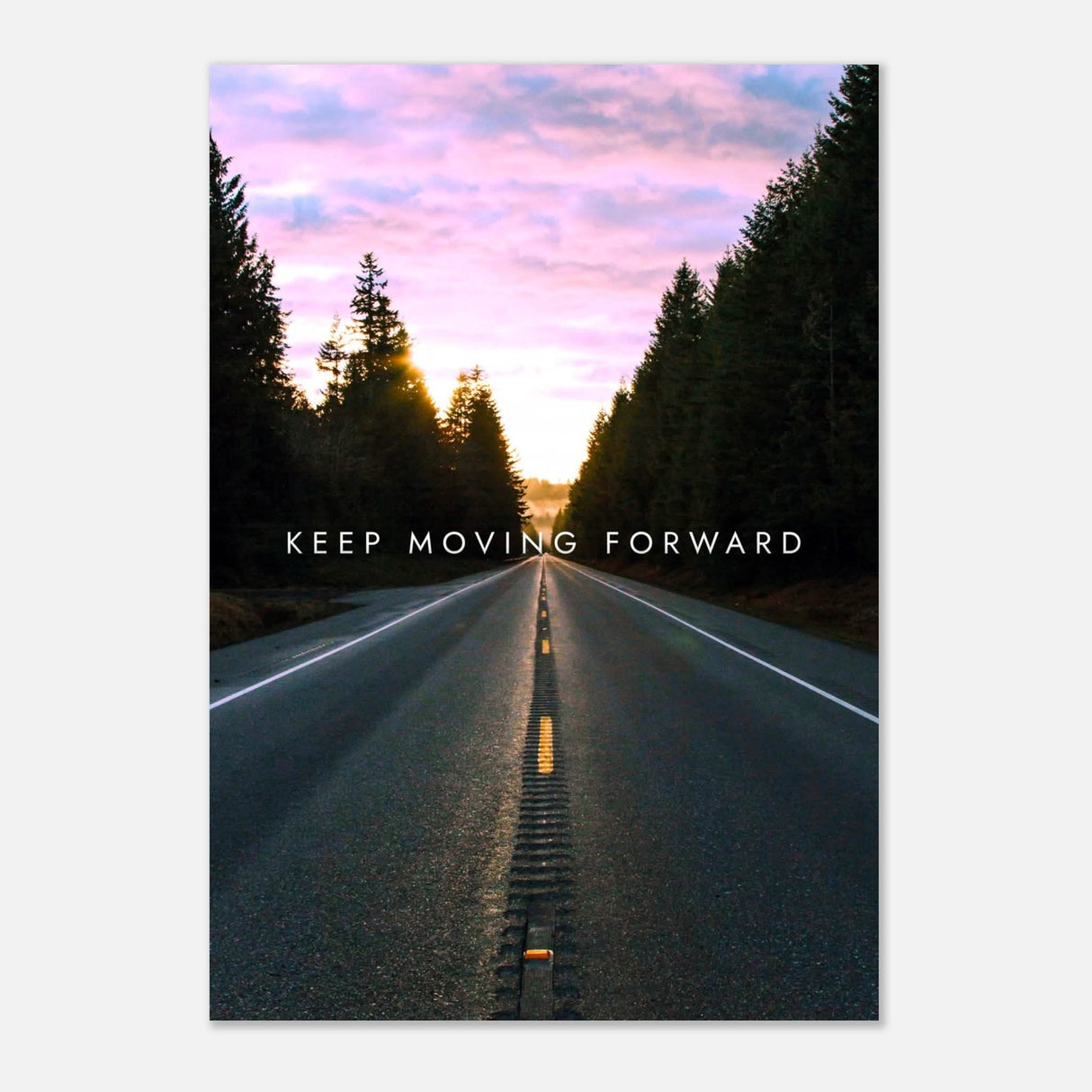 Da Vinci Motivational Wall Art | Move Forward - Aluminum Print - 70x100 cm / 28x40″ -