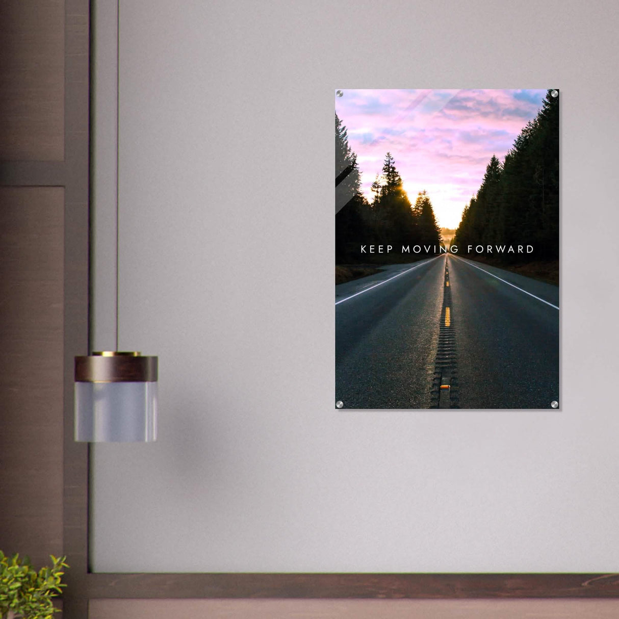 Da Vinci Motivational Wall Art | Move Forward - Acrylic Print - 70x100 cm / 28x40″ -