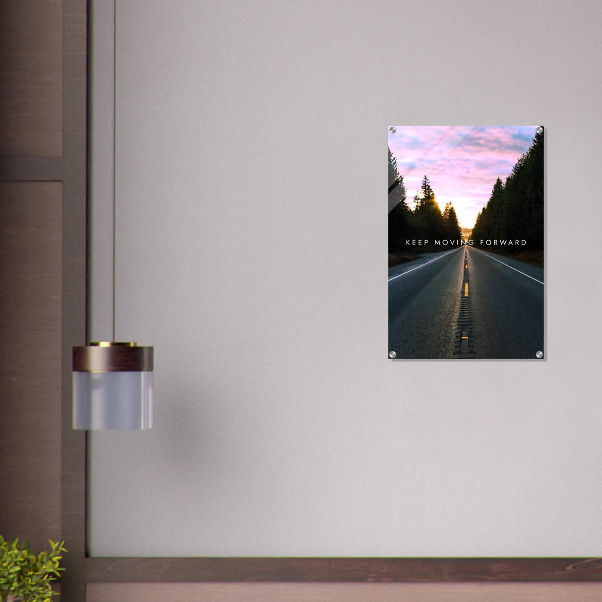 Da Vinci Motivational Wall Art | Move Forward - Acrylic Print - 50x75 cm / 20x30″ -