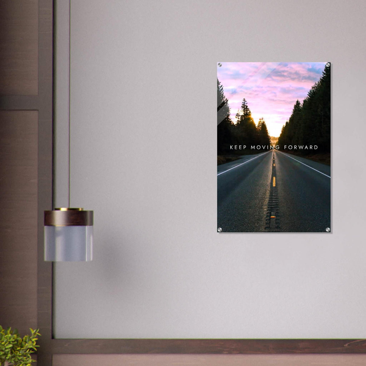 Da Vinci Motivational Wall Art | Move Forward - Acrylic Print - 60x90 cm / 24x36″ -