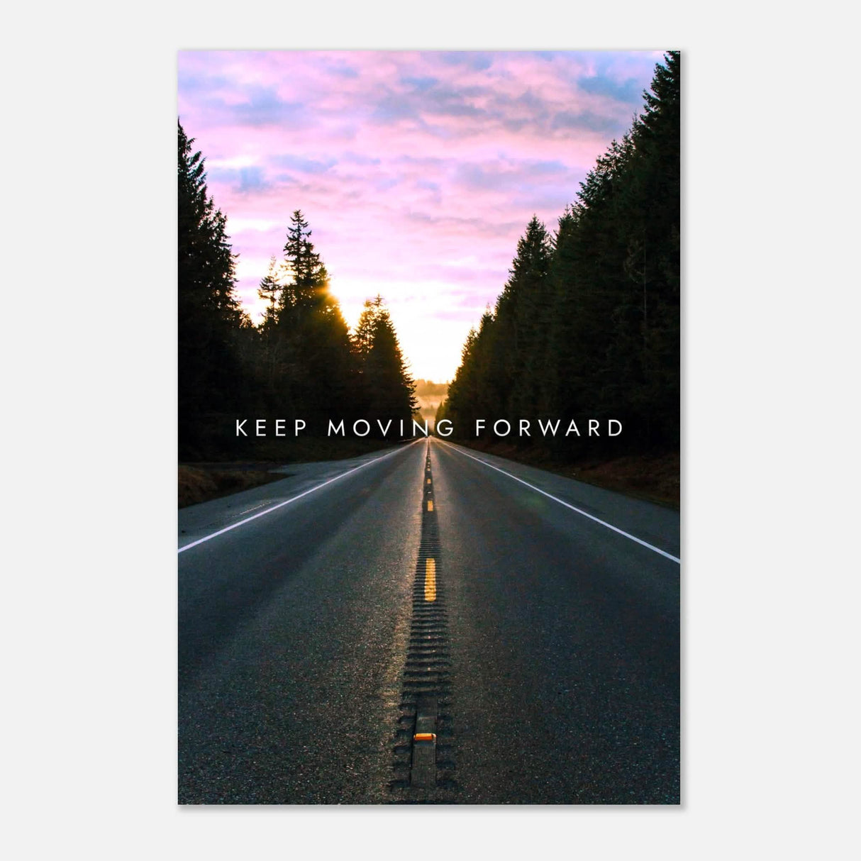 Da Vinci Motivational Wall Art | Move Forward - Aluminum Print - 30x45 cm / 12x18″ -