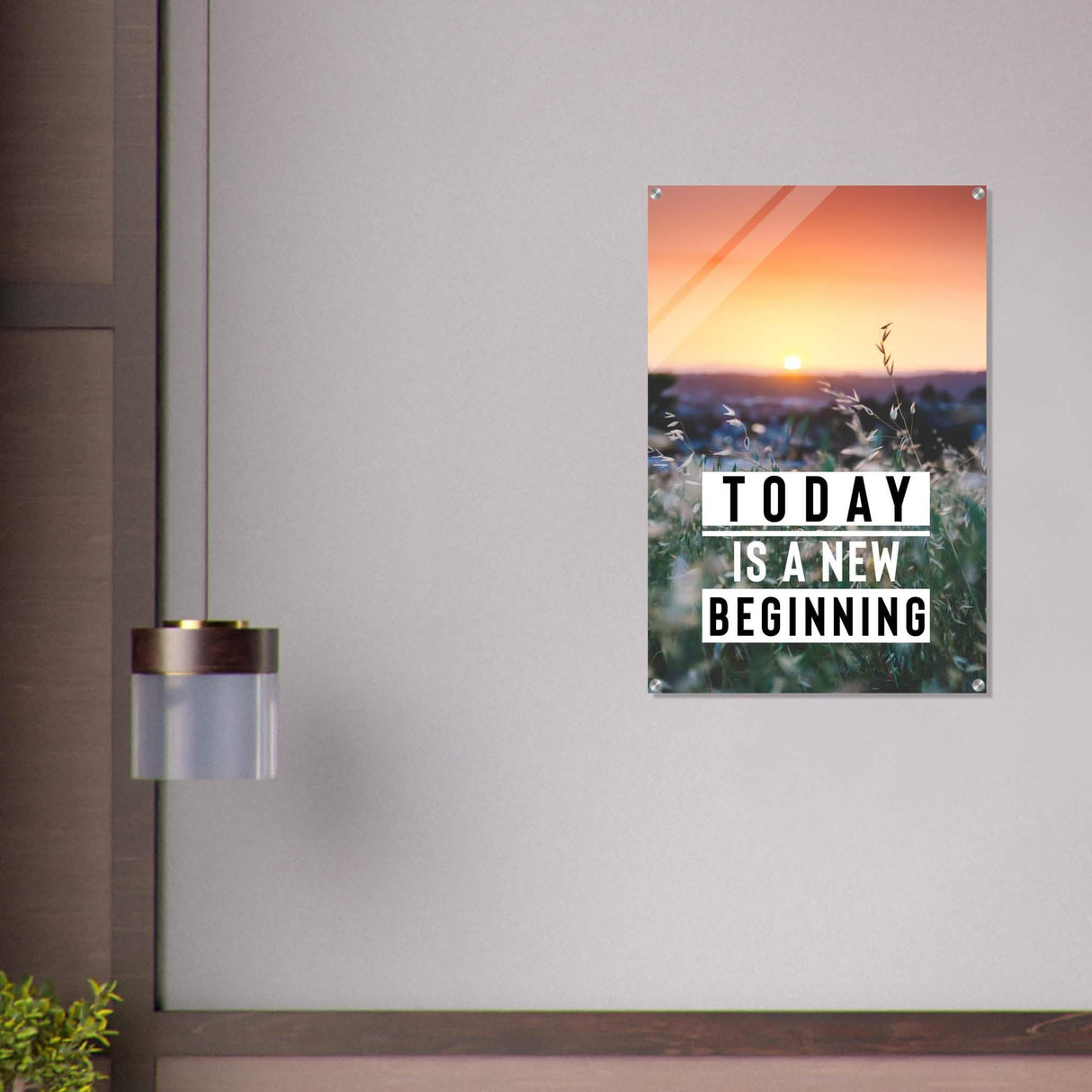 Da Vinci Motivational Wall Art | New Beginning - Acrylic Print - 60x90 cm / 24x36″ -