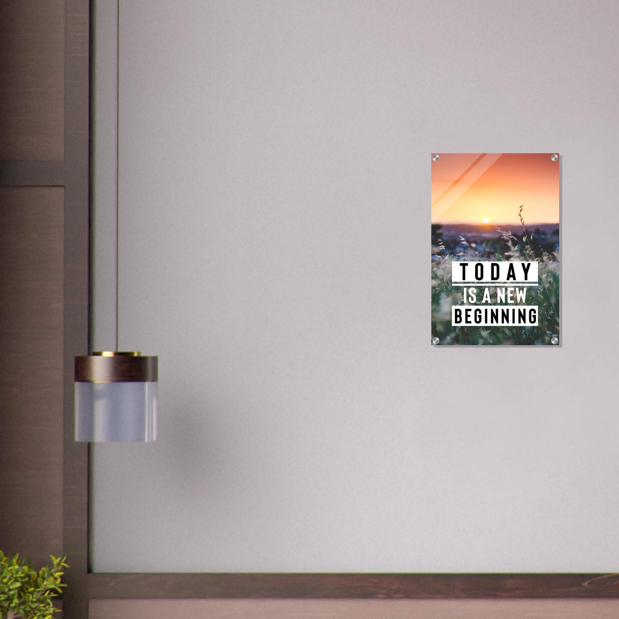 Da Vinci Motivational Wall Art | New Beginning - Acrylic Print - 40x60 cm / 16x24″ -