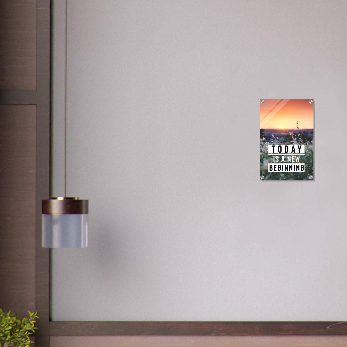 Da Vinci Motivational Wall Art | New Beginning - Acrylic Print - 30x45 cm / 12x18″ -