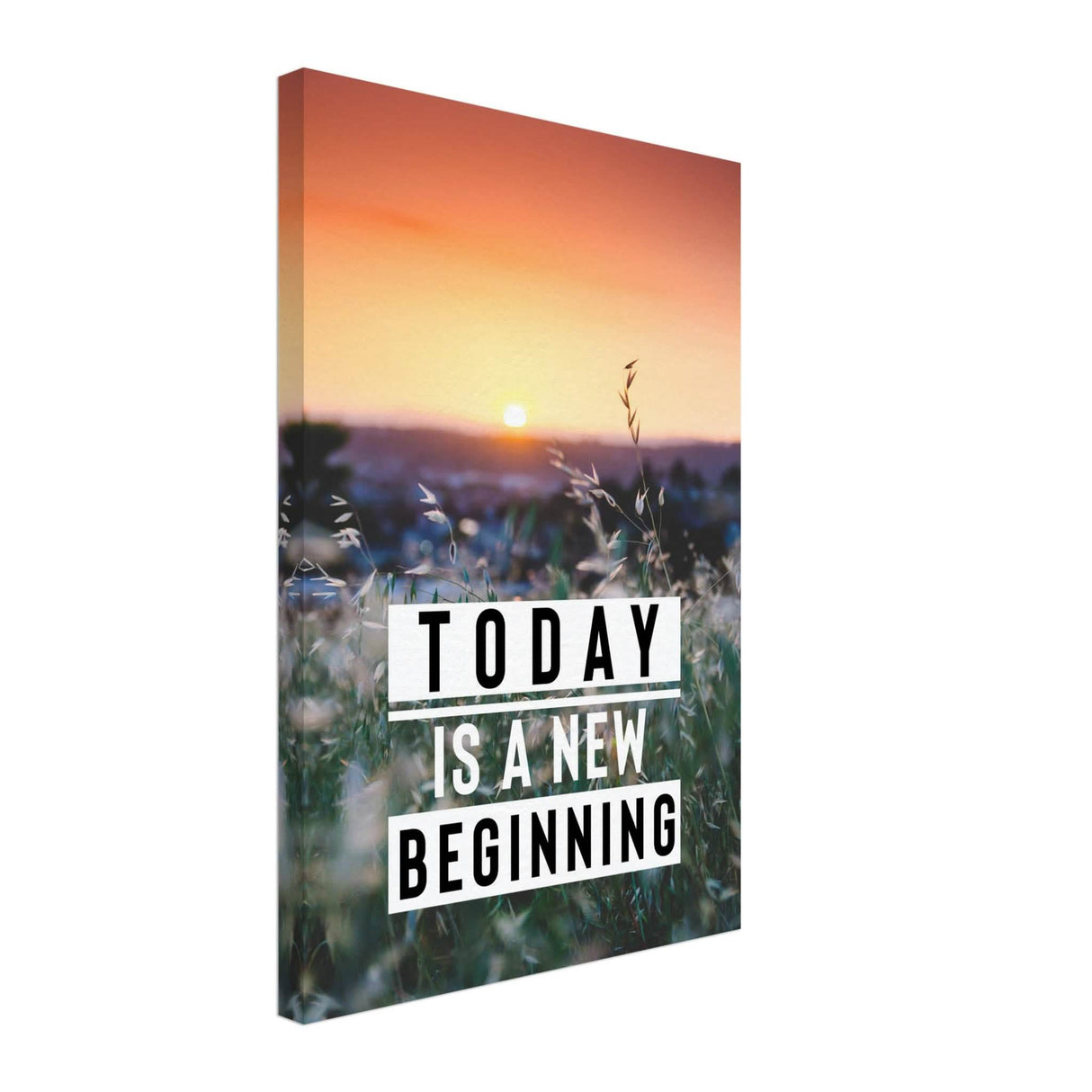 Da Vinci Motivational Wall Art | New Beginning - Canvas - 40x60 cm / 16x24″ - Thick