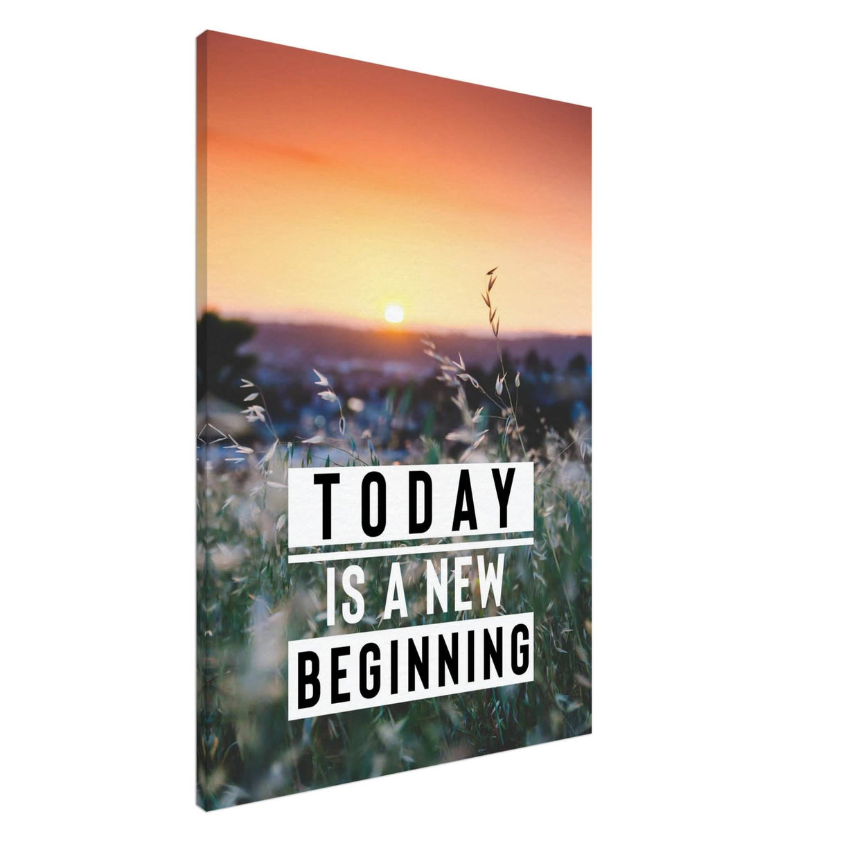 Da Vinci Motivational Wall Art | New Beginning - Canvas - 70x100 cm / 28x40″ - Slim