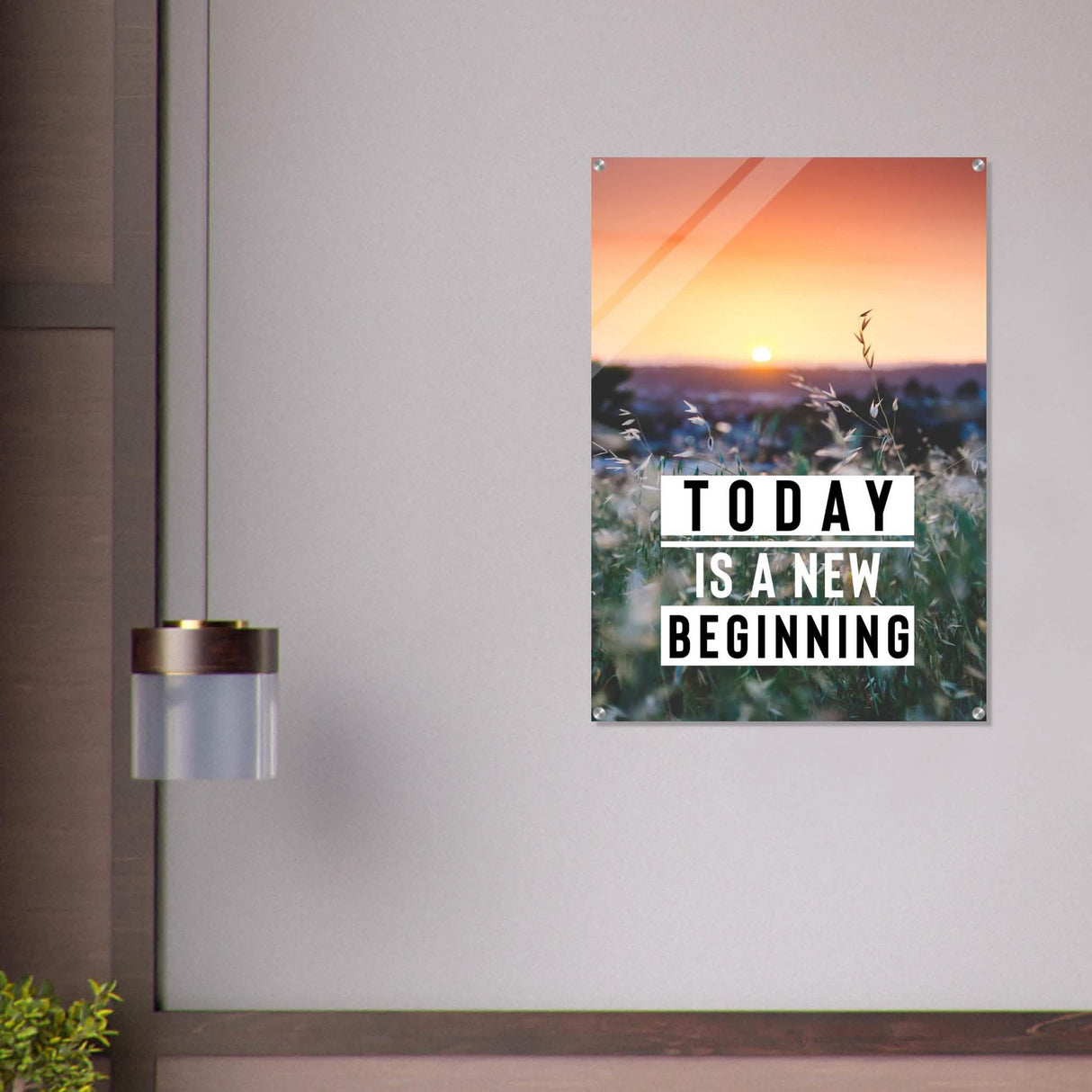 Da Vinci Motivational Wall Art | New Beginning - Acrylic Print - 70x100 cm / 28x40″ -