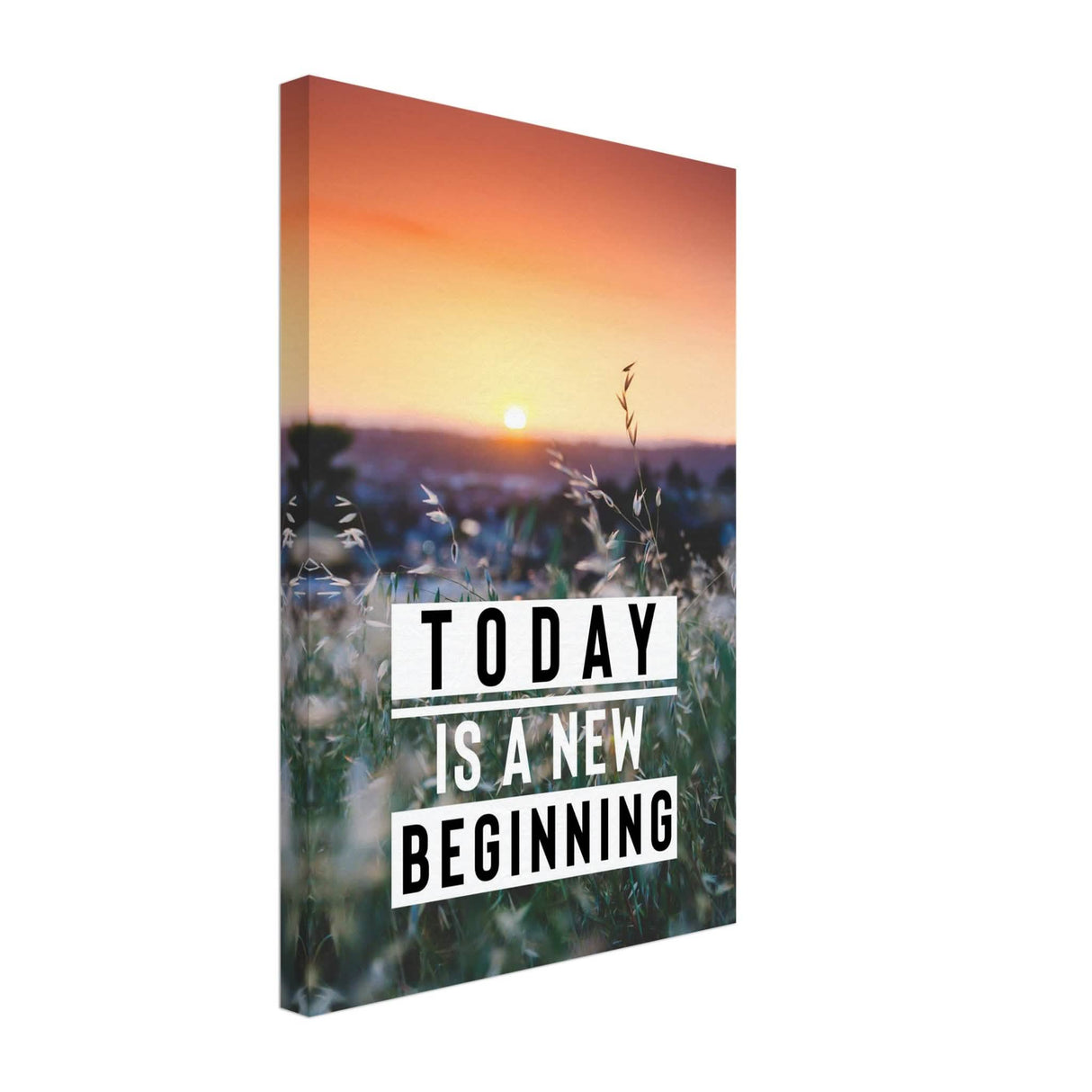 Da Vinci Motivational Wall Art | New Beginning - Canvas - 30x45 cm / 12x18″ - Slim