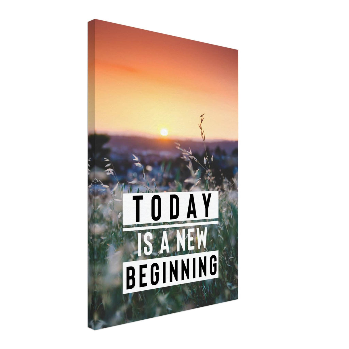 Da Vinci Motivational Wall Art | New Beginning - Canvas - 40x60 cm / 16x24″ - Slim