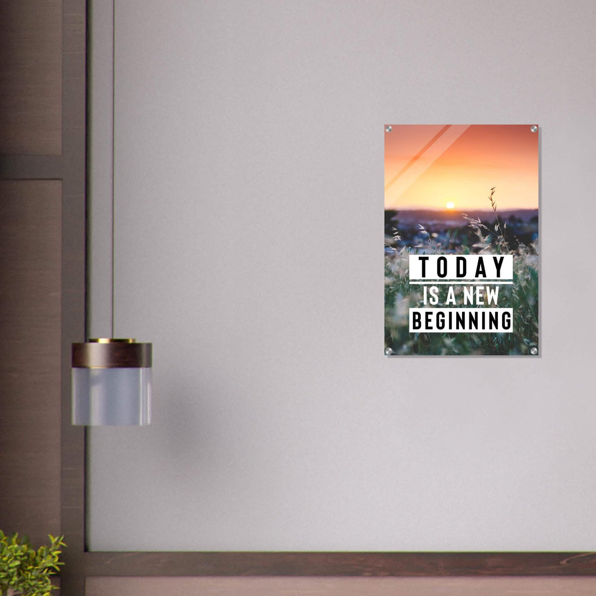 Da Vinci Motivational Wall Art | New Beginning - Acrylic Print - 50x75 cm / 20x30″ -