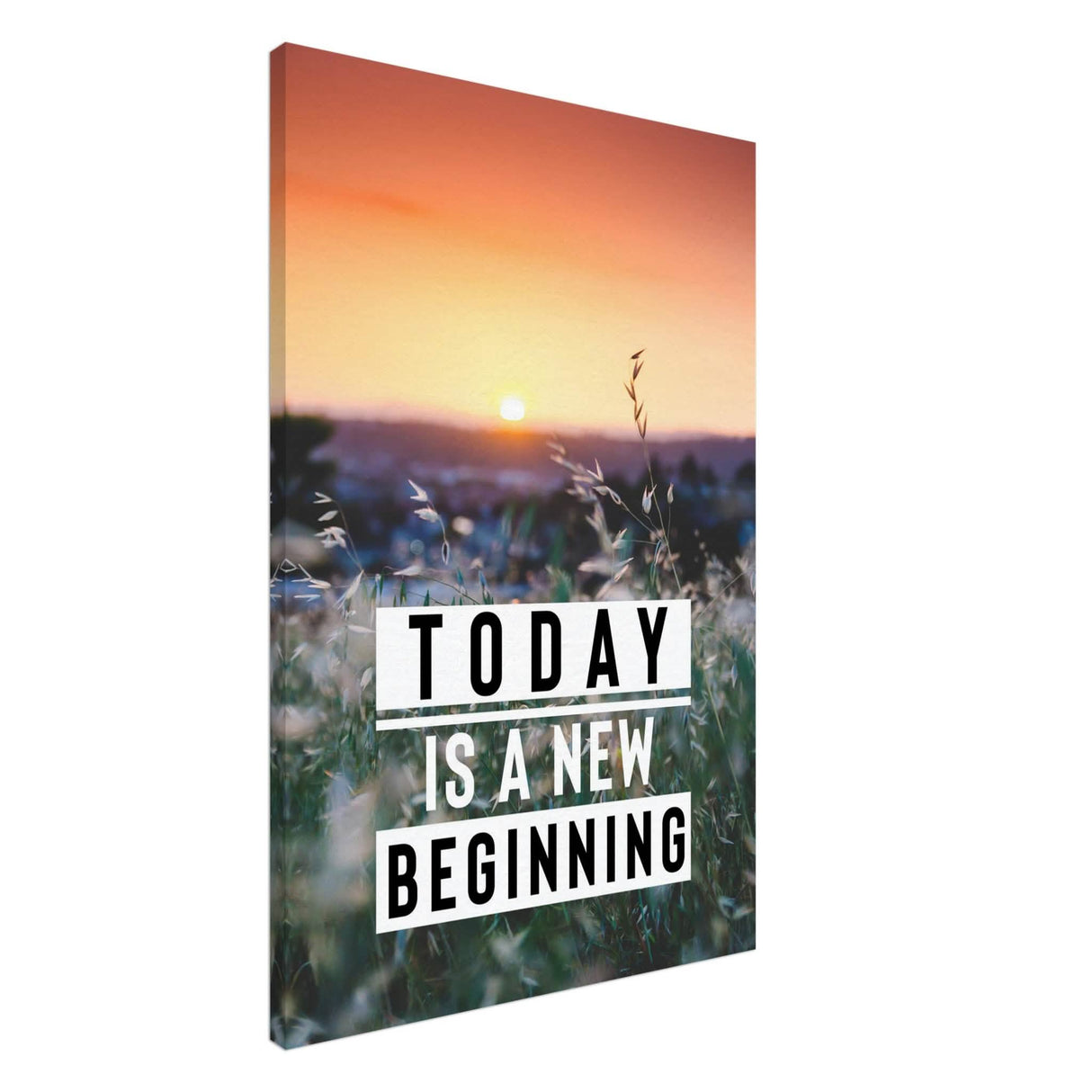 Da Vinci Motivational Wall Art | New Beginning - Canvas - 60x90 cm / 24x36″ - Slim