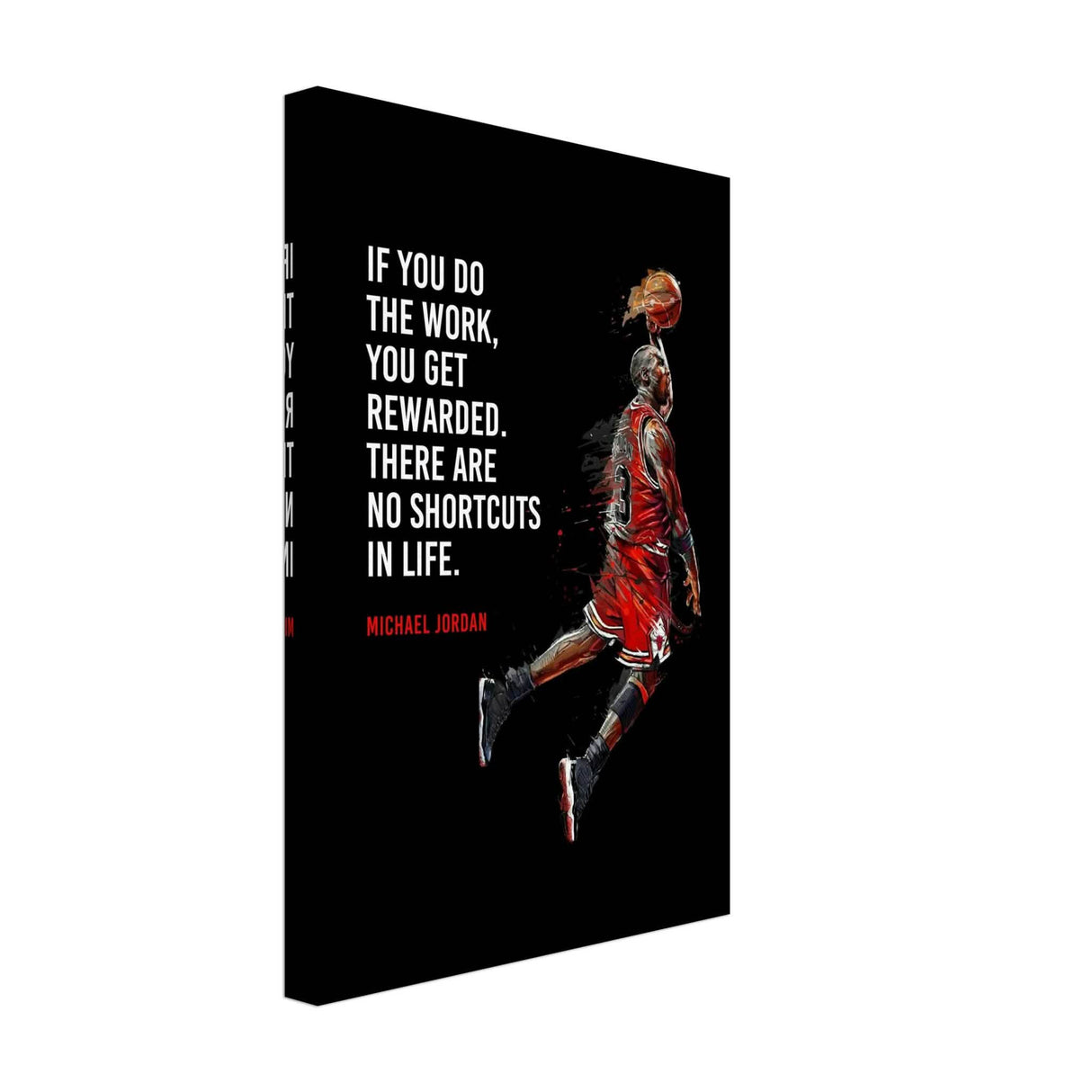Da Vinci Motivational Wall Art | No Shortcuts - Canvas - 30x45 cm / 12x18″ - Thick