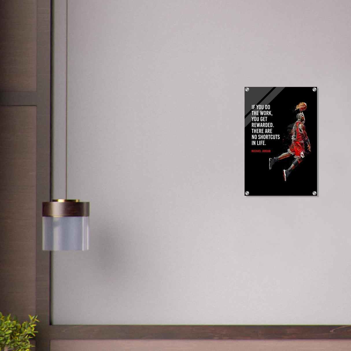 Da Vinci Motivational Wall Art | No Shortcuts - Acrylic Print - 40x60 cm / 16x24″ -